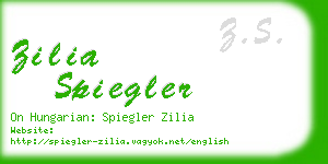 zilia spiegler business card